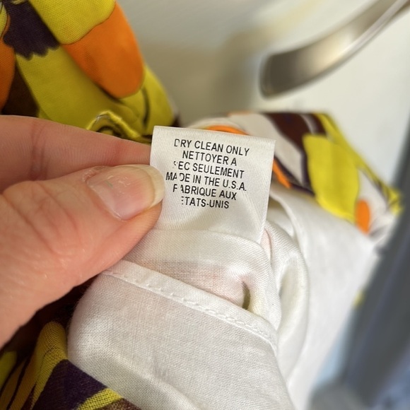 MILLY Silk Blend Floral Print Spaghetti Strap Sundress Size 6 - Picture 13 of 16